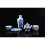 Lot of various blue and white porcelain