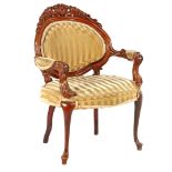 Mahogany 19th century armchair