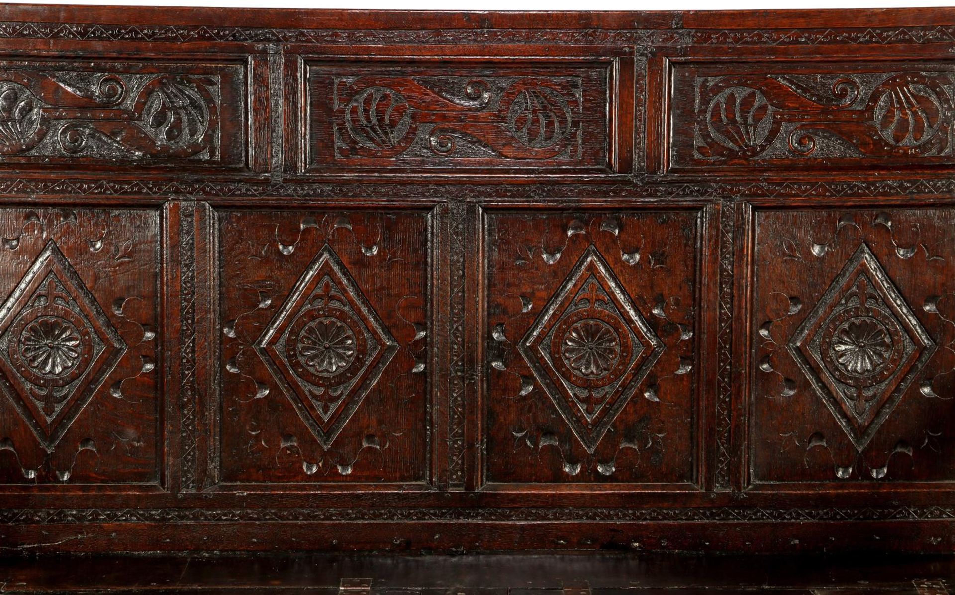 18th century solid oak bench - Image 5 of 5