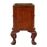 Walnut veneer Empire tea stove