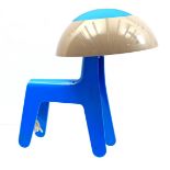 Plastic with aluminum table lamp