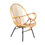 Rattan armchair