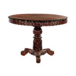 Oriental teak table