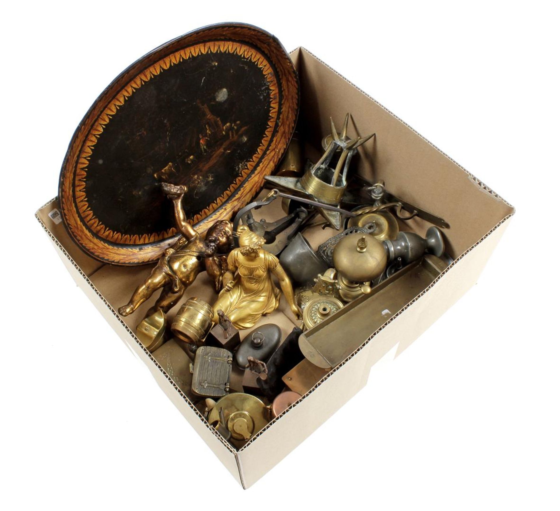 Box with various trinkets