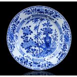 Blue and white porcelain dish