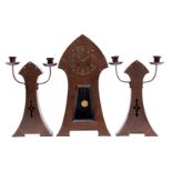 Metal bronze colored pendulum set