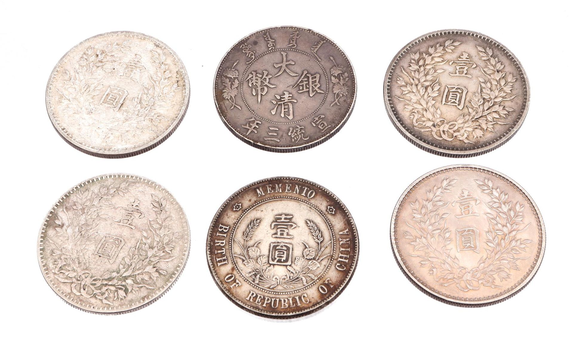 6 silver coins - Image 2 of 2