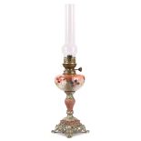 19th century table oil lamp