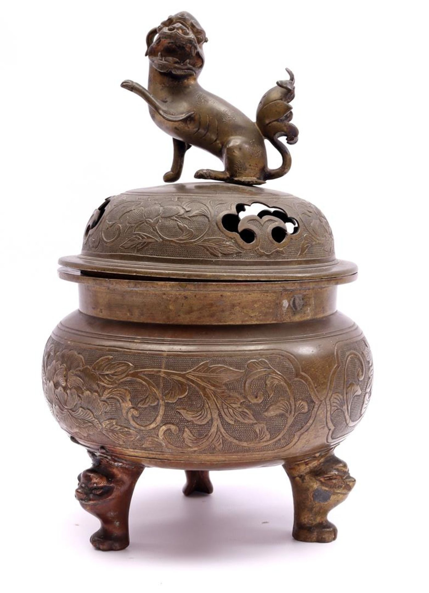 Copper incense pot / koro