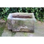 Hard stone trough