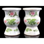 2 porcelain Oriental decorative vases