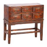 Teak 6-drawer cabinet