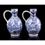 2 glazed earthenware jugs