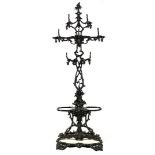 Cast iron coat rack