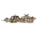 Lot of silver plated serving service