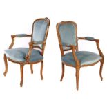 2 Louis XV style armchairs