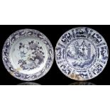 2 Delft porcelain dishes