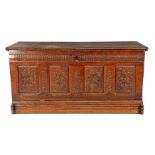 Oak blanket chest