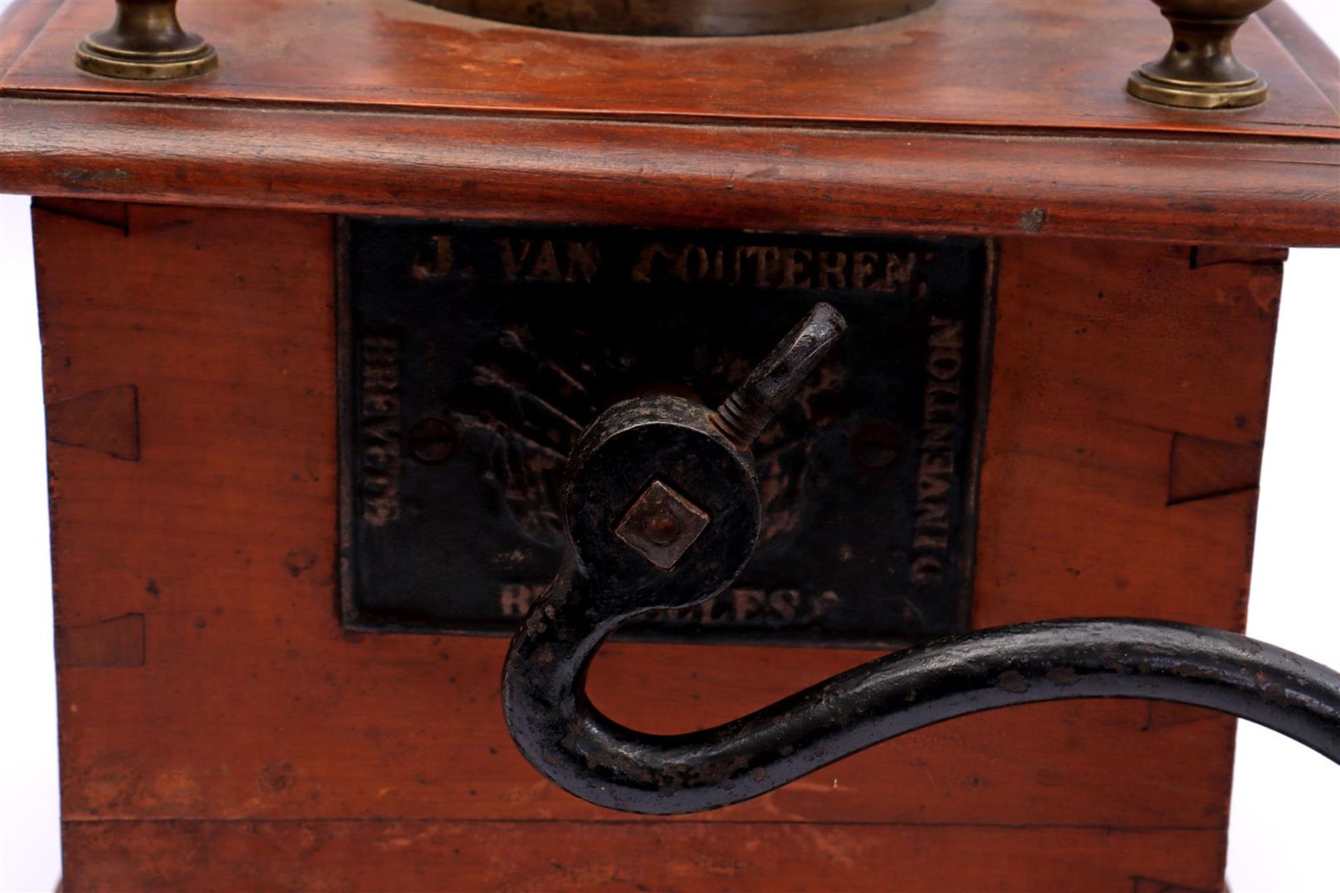 Walnut shop coffee grinder - Image 2 of 2