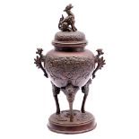 Oriental bronze incense burner / Koro