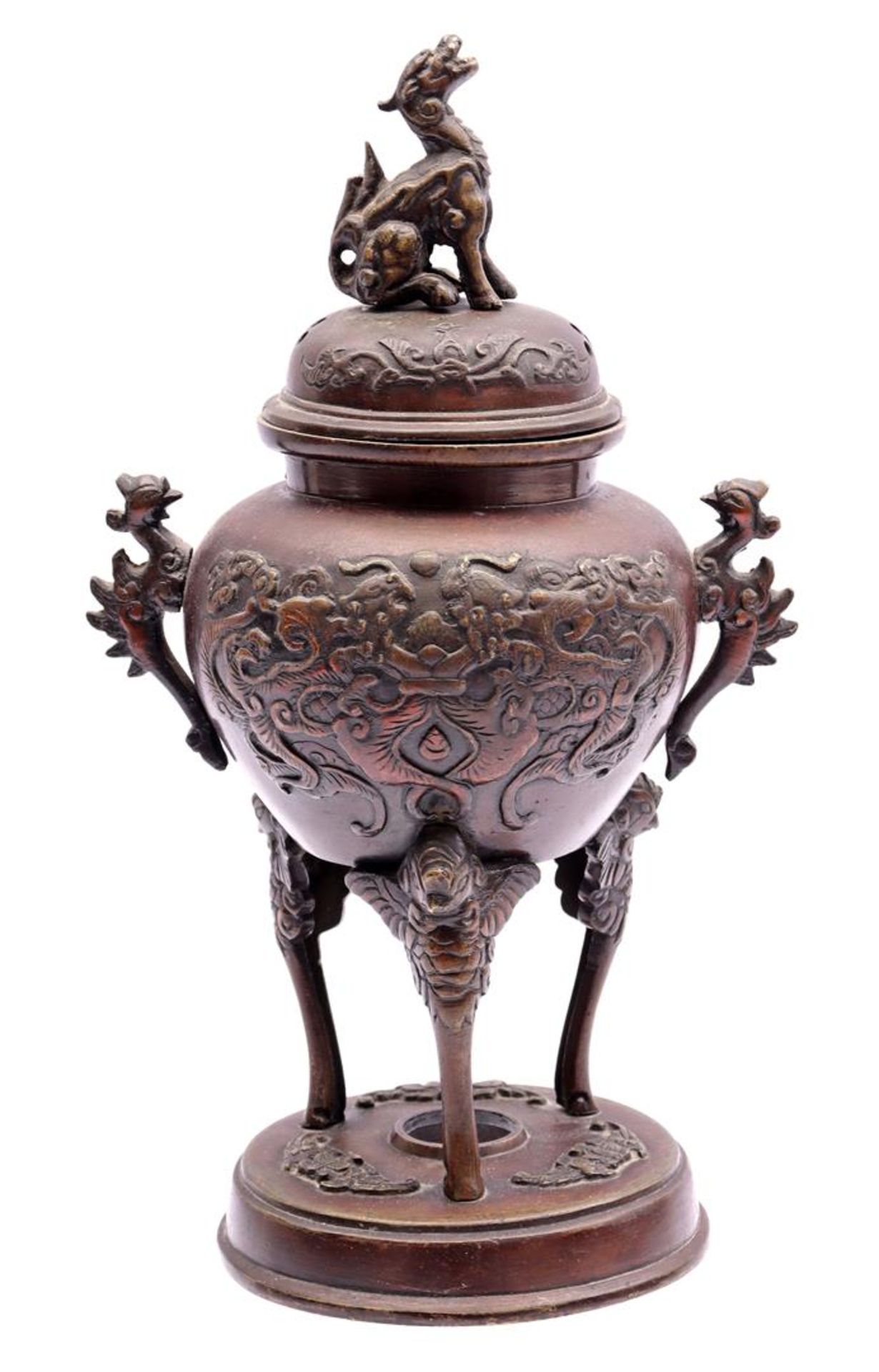Oriental bronze incense burner / Koro