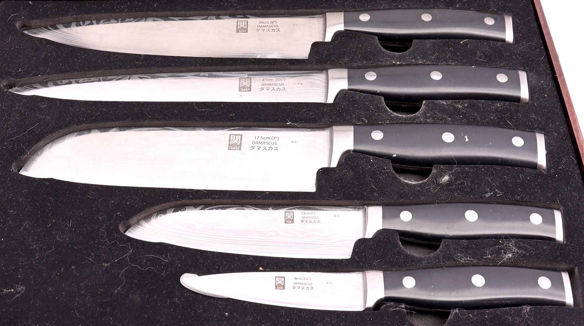 Knife set Damascus - Image 2 of 2