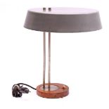 Gray lacquered desk lamp