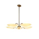 Brass 5-light bowl lamp