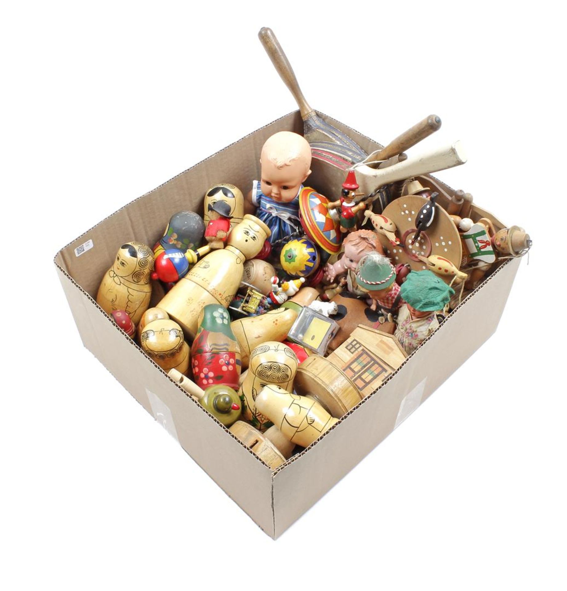 Box of old toys