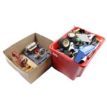 Crate with various Lego toys etc