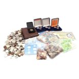 Bag with Dutch coins
