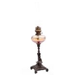 Zamak table oil lamp