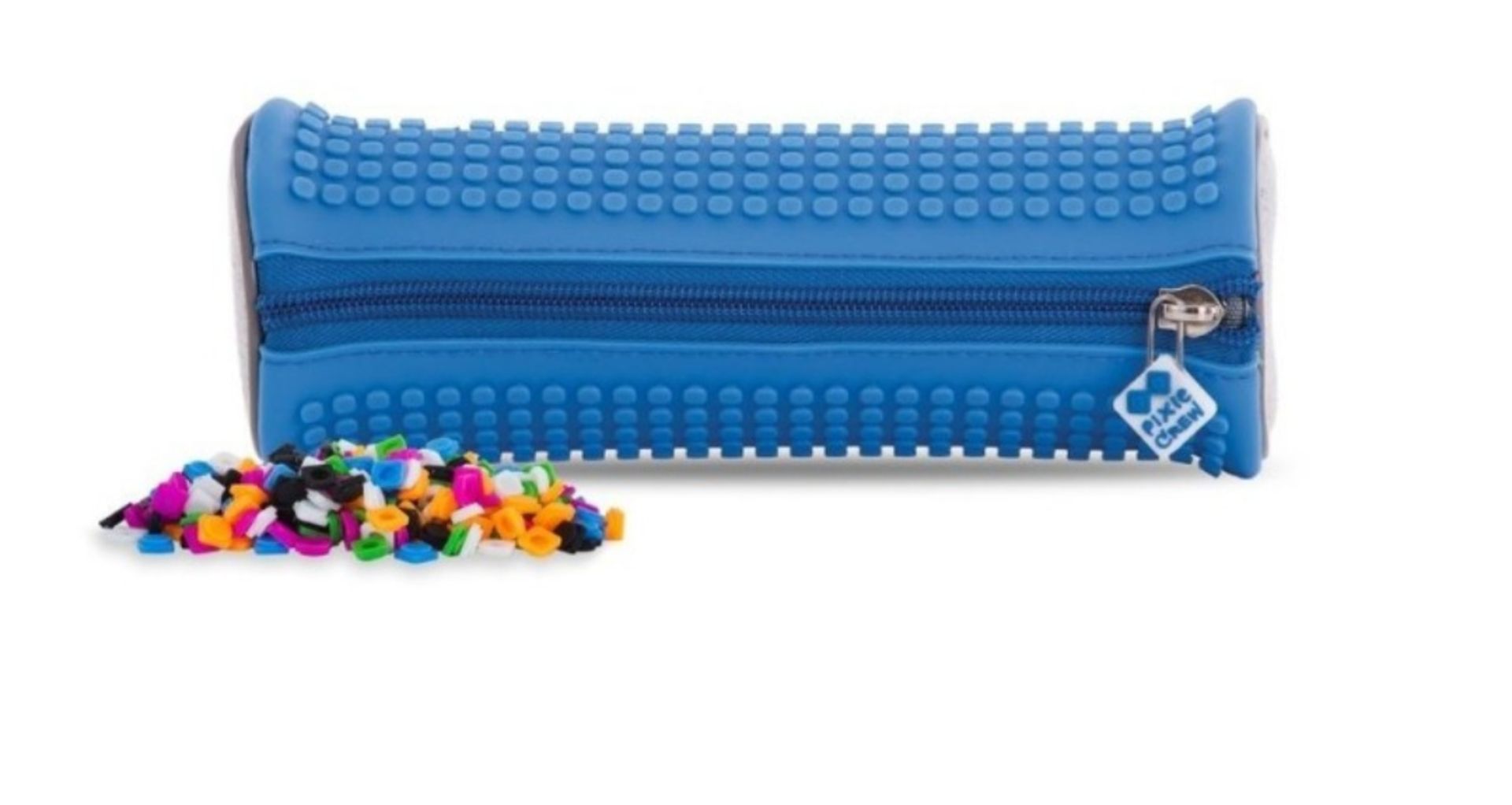 X15 BRAND NEW PIXEL CREW CREATIVE ROUNDED PENCIL CASE - LIGHT BLUE. TOTAL RRP £119.88