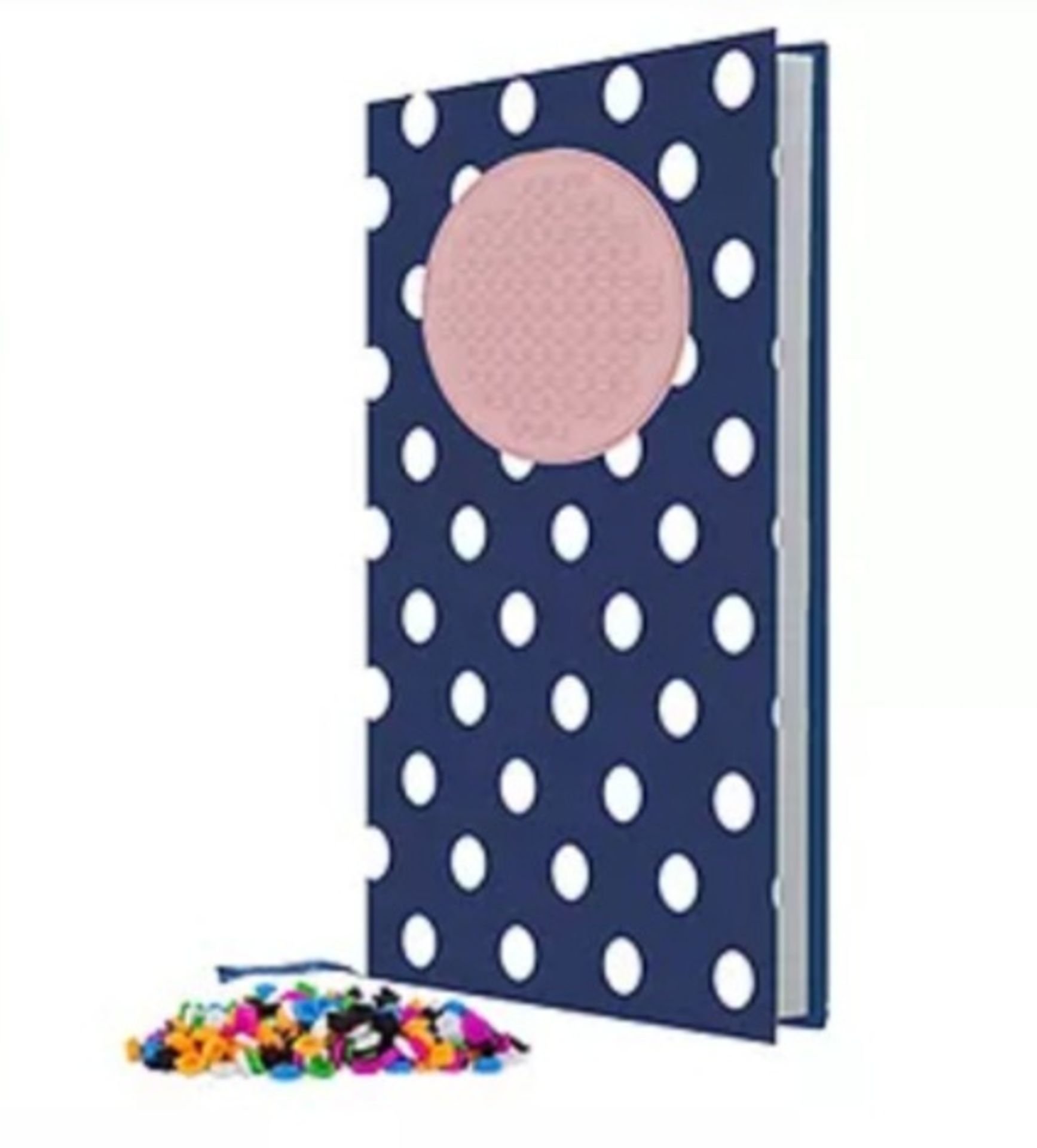 X 12 BRAND NEW PIXEL CREW CREATIVE JOURNAL - BLUE & PINK POLKA. RRP £168