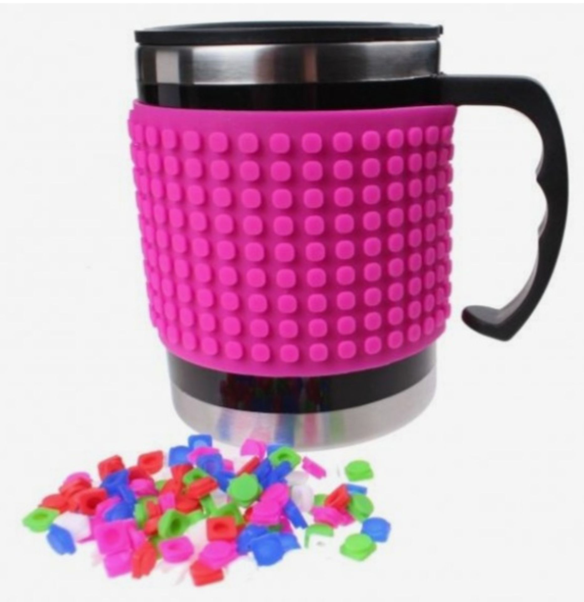 X15 BRAND NEW PIXEL CREW CREATIVE THERMO MUGS - PINK. TOTAL RRP £155.88