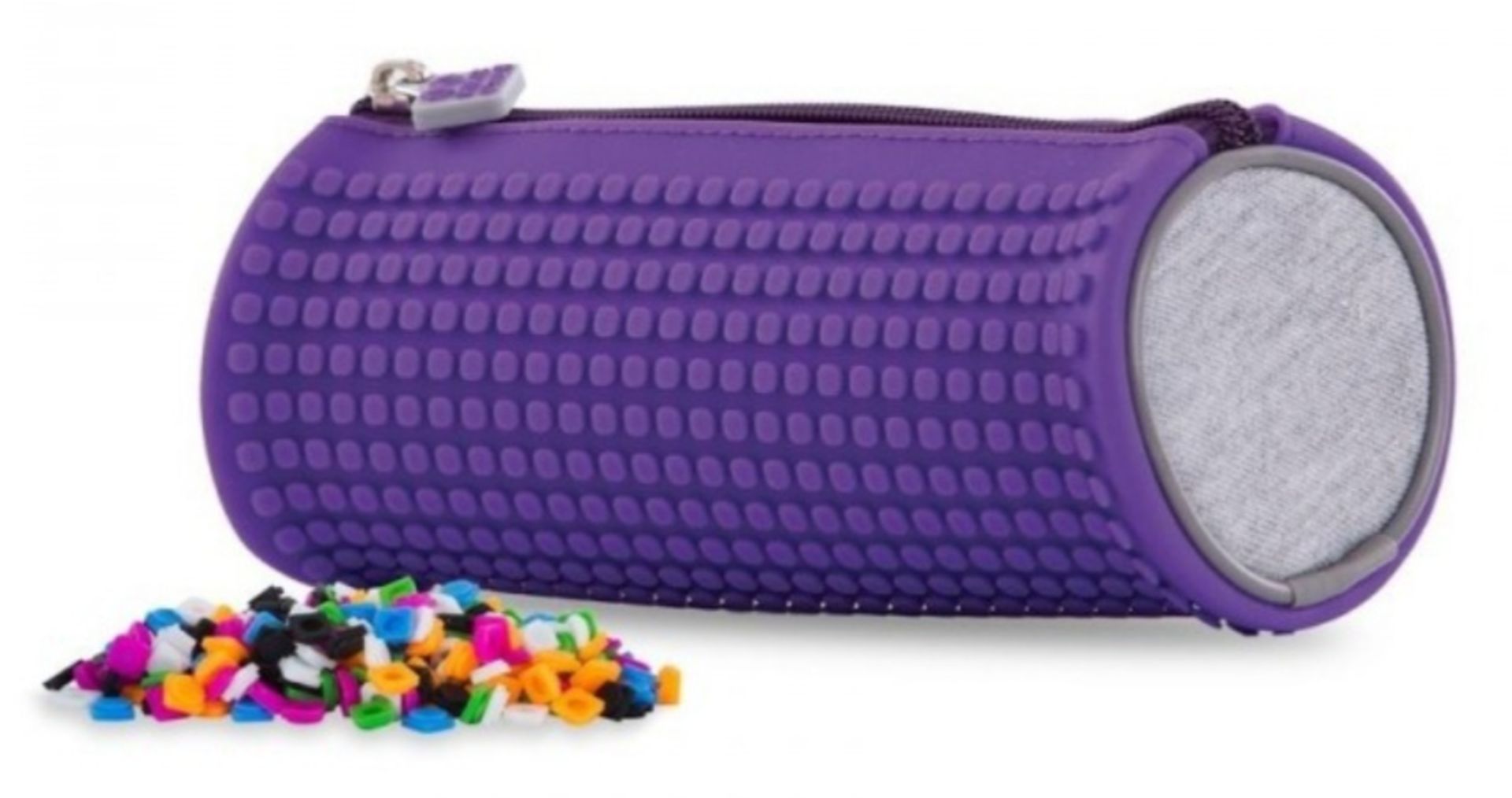 X15 BRAND NEW PIXEL CREW CREATIVE ROUNDED PENCIL CASE - PURPLE. TOTAL RRP £119.88