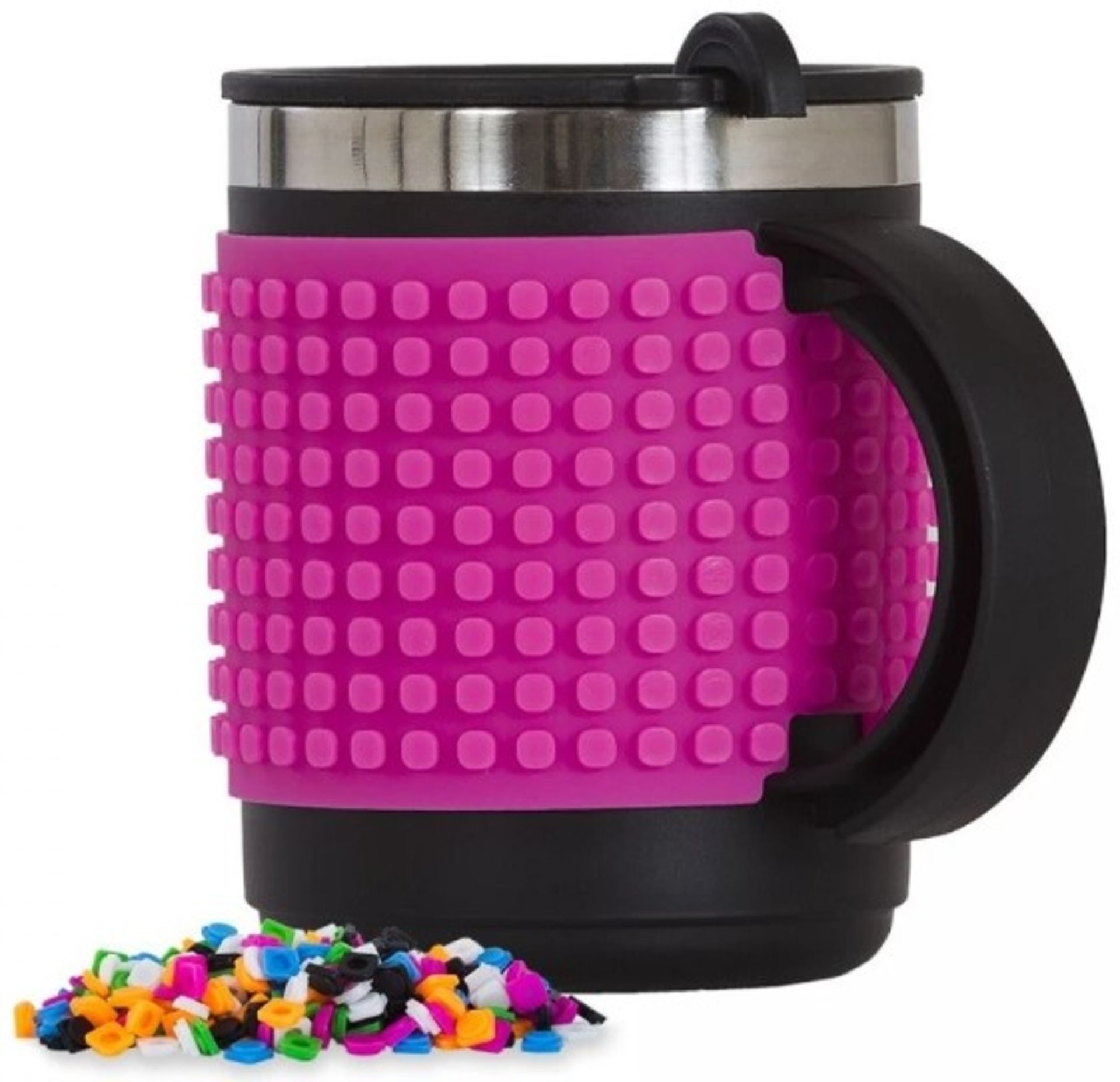 X15 BRAND NEW PIXEL CREW CREATIVE THERMO MUGS - PURPLE. TOTAL RRP £155.88