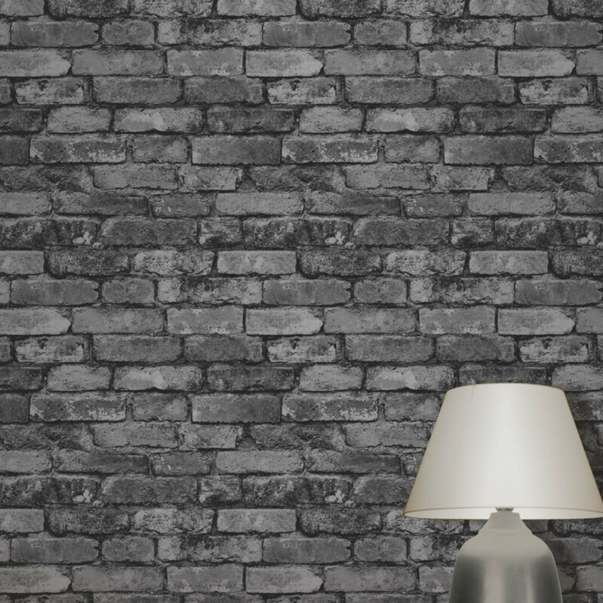 X2 DISTINOTIVE BRICK RUSTIC SIDEWALL 10M x 52CM WALL. RRP £11.99