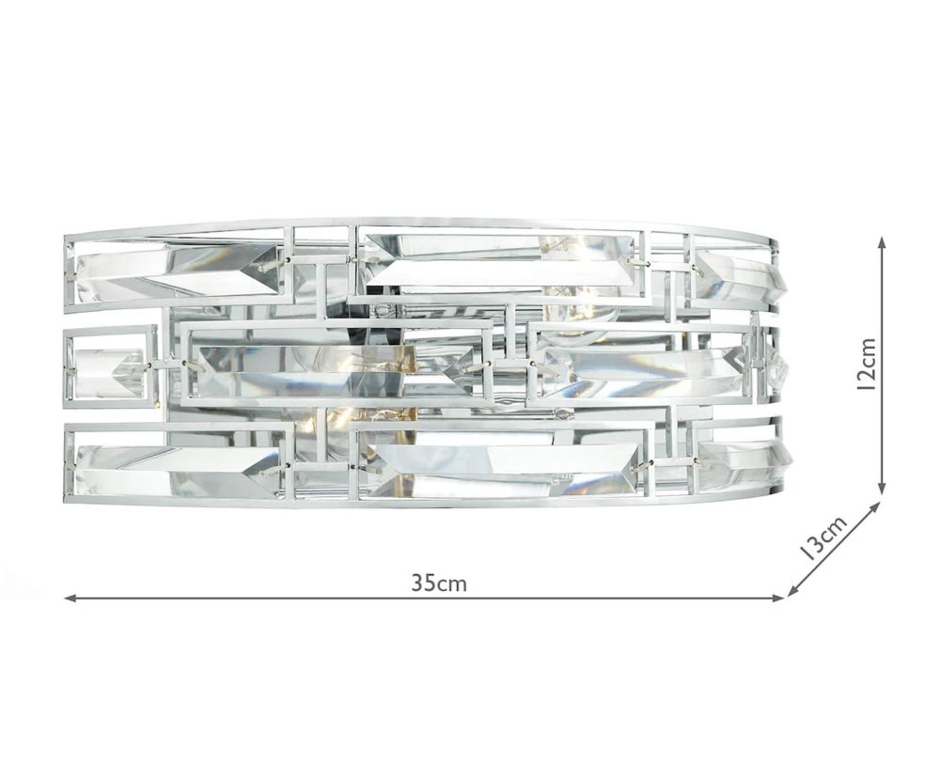 2-LIGHT FLUSH MOUNT. RRP £67.20