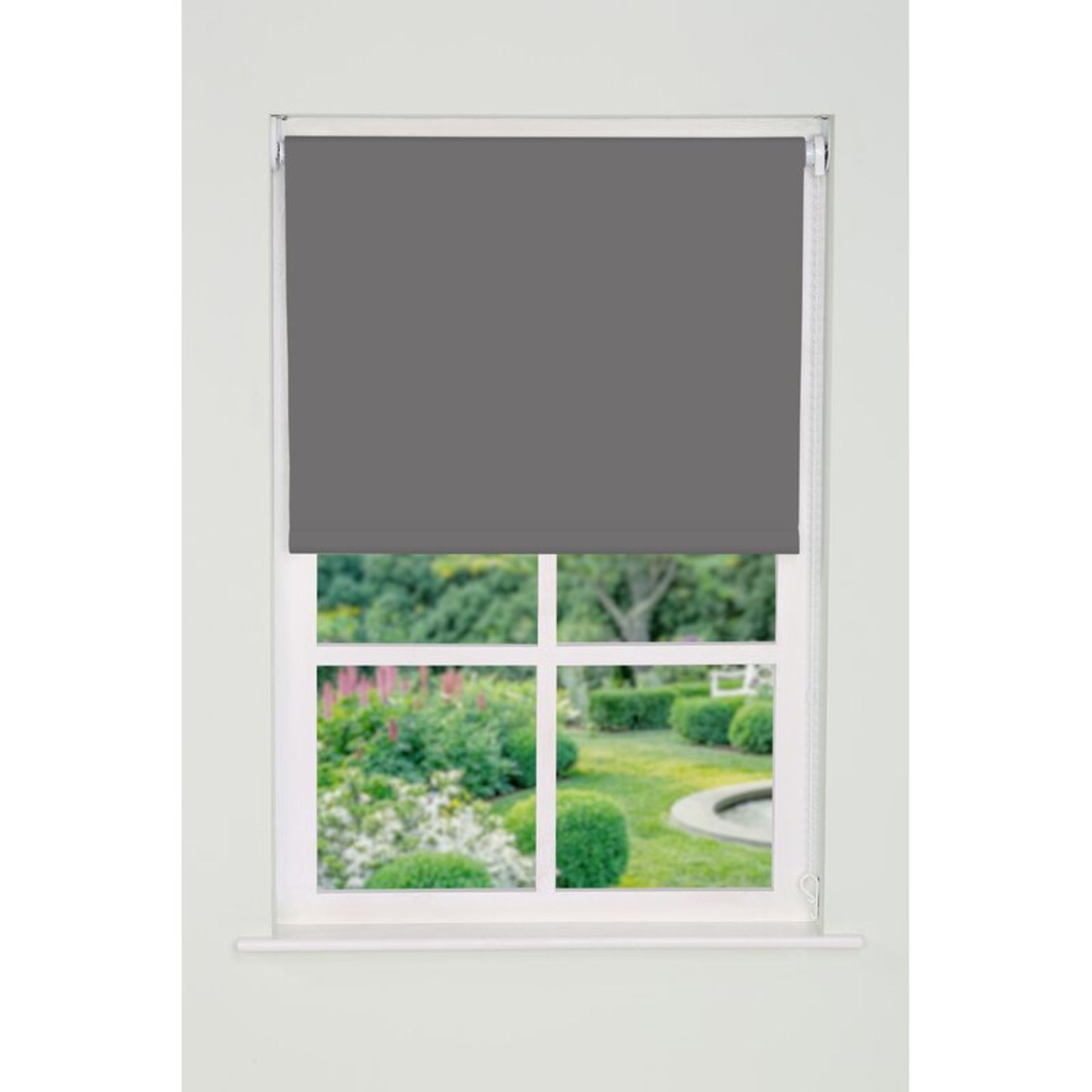 BLACKOUT ROLLER BLIND FINISH, GREY SIZE: 175CM. RRP £39.01