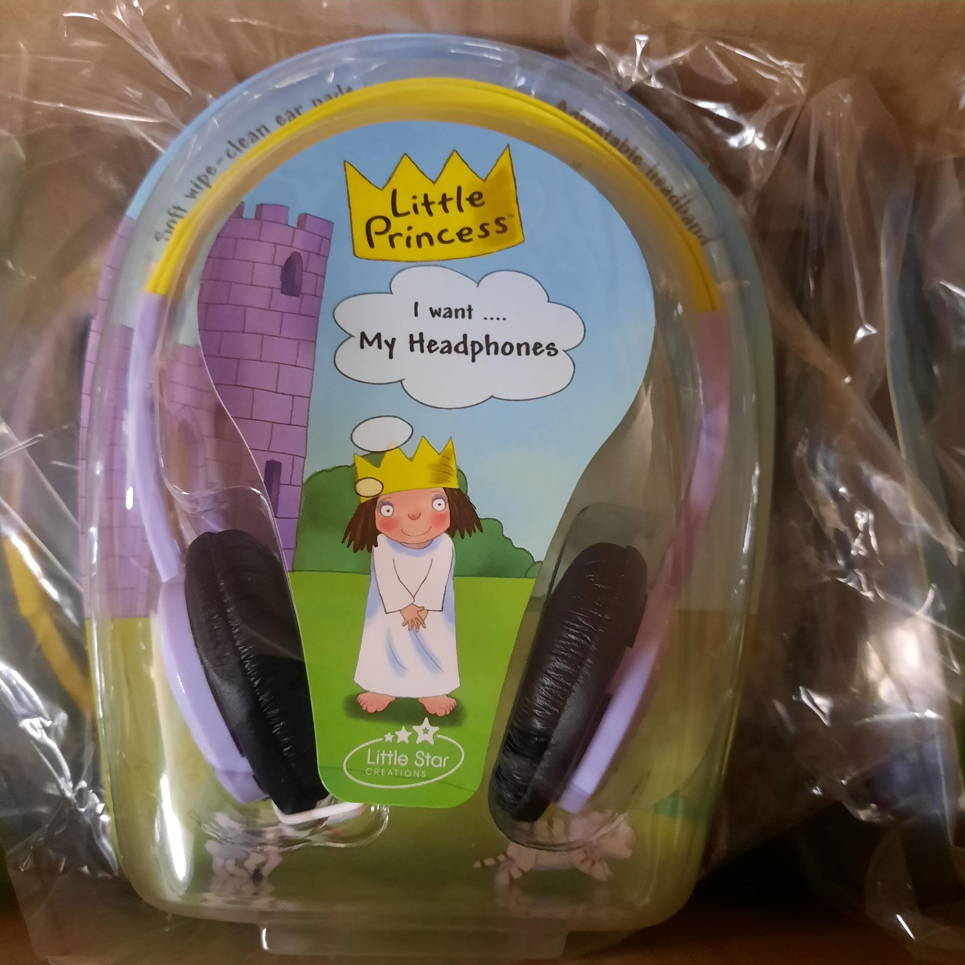 X 6 BRAND NEW LITTLE PRINCESS HEADPHONES; NOT SO LOUD DESIGNED WITH KIDS IN MIND. TOTAL RRP £90