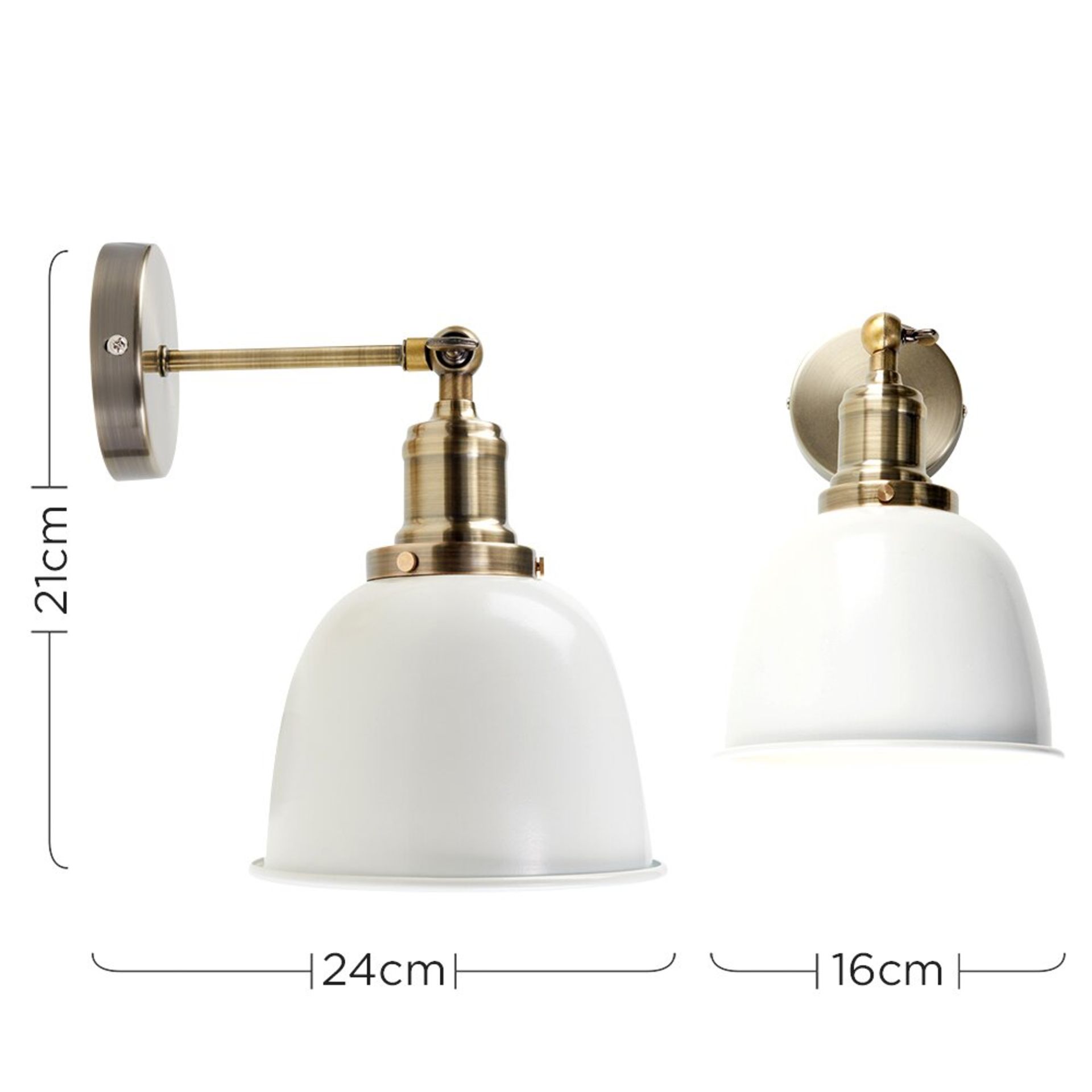 HARMAN 2-LIGHT ARMED SCONCE, NO BULD INCLUDED, RRP £54.49