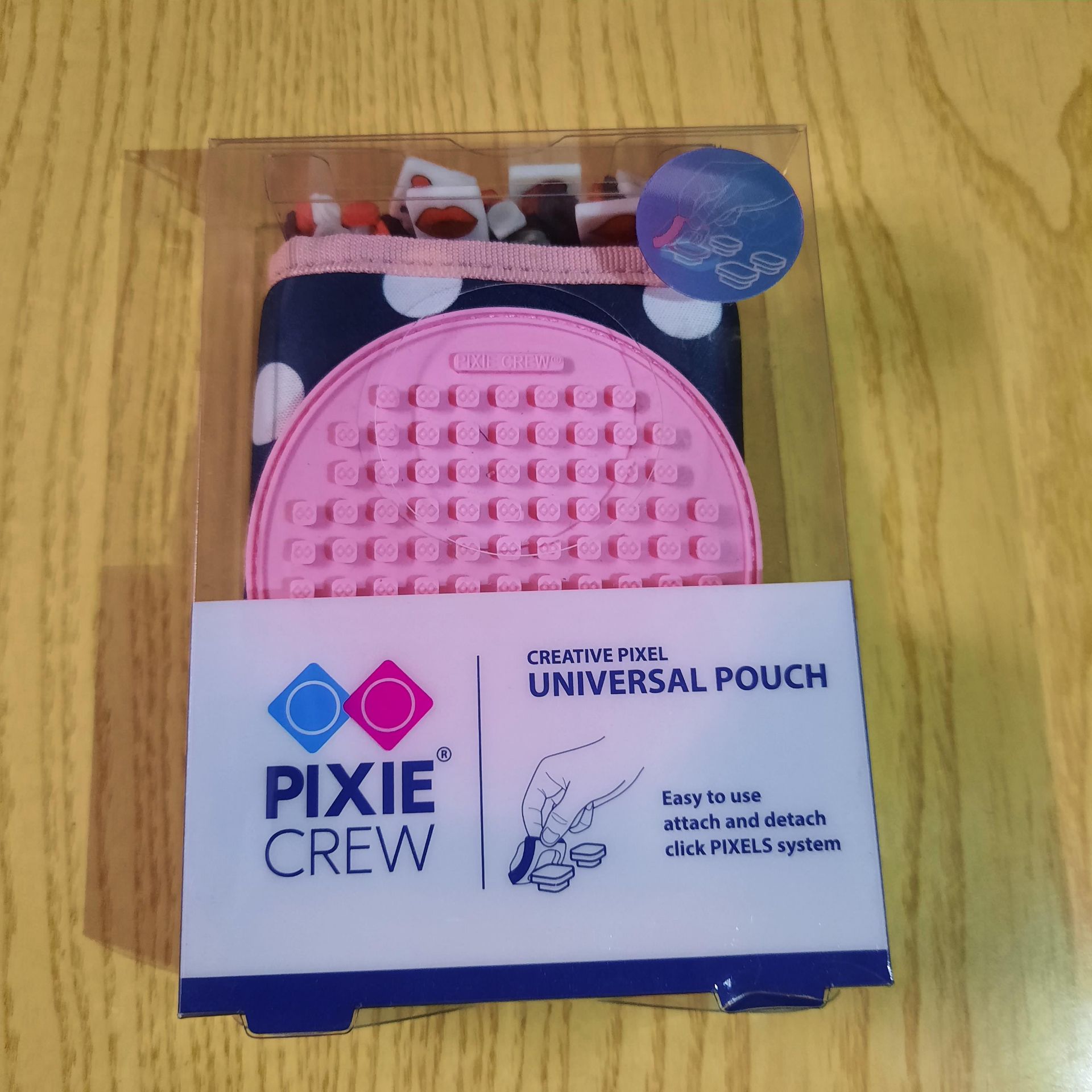 X 3 BRAND NEW PIXIE CREW UNIVERSAL POUCH WITH A PINK POUCH & 65 FREE PIXEL. TOTAL RRP £44.95