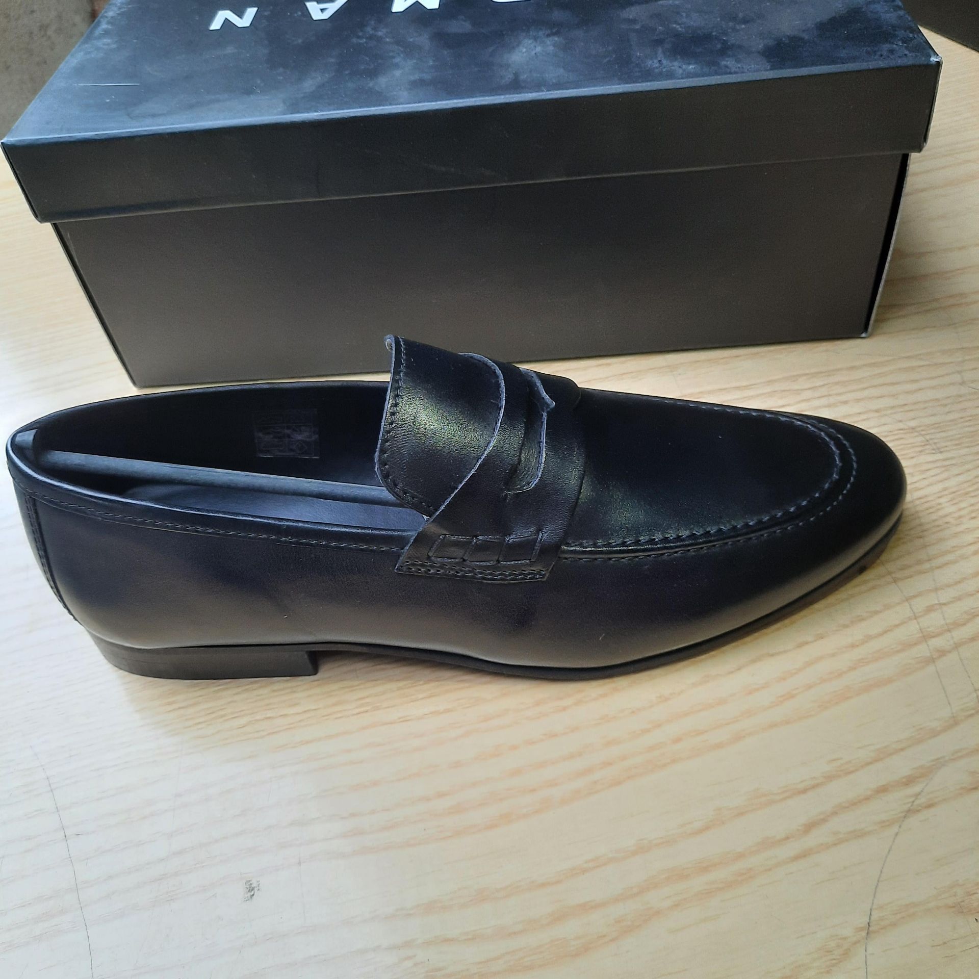 NEW & BOXED BLACK CORDEN LTH GENTLEMANS SHOES SIZE UK - 10/ EU - 44/ US -11 BY TOPMAN. RRP £49.99