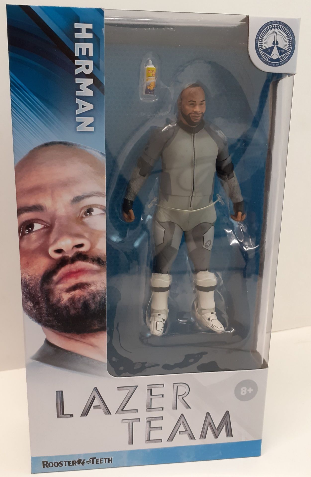 X 10 BRAND NEW RARE LAZER TEAM ROOSTER TEETH HERMAN FIGURES, INDIVIDUALLY SEALED. TOTAL RRP £189.90