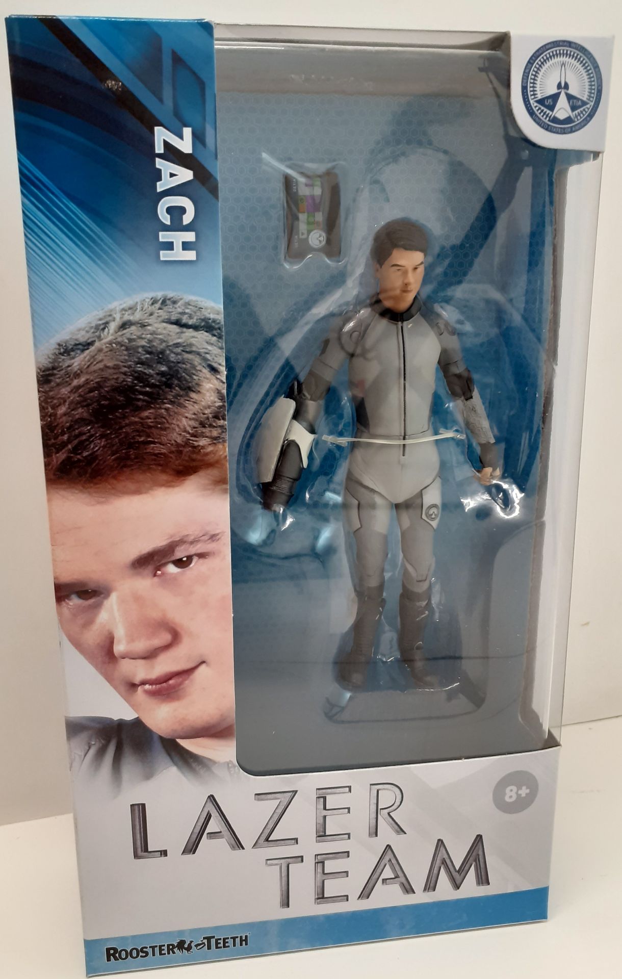 X 10 BRAND NEW RARE LAZER TEAM ROOSTER TEETH ZACH FIGURES, INDIVIDUALLY SEALED. TOTAL RRP £249.90