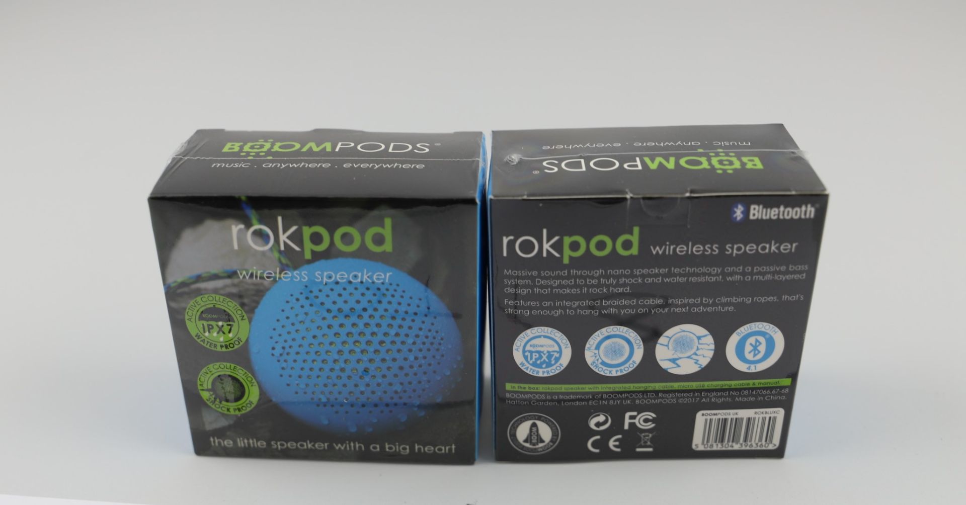 10 x BOOMPODS ROKPOD NANO SPEAKER BLUE - COMPACT BOX. - Image 2 of 3