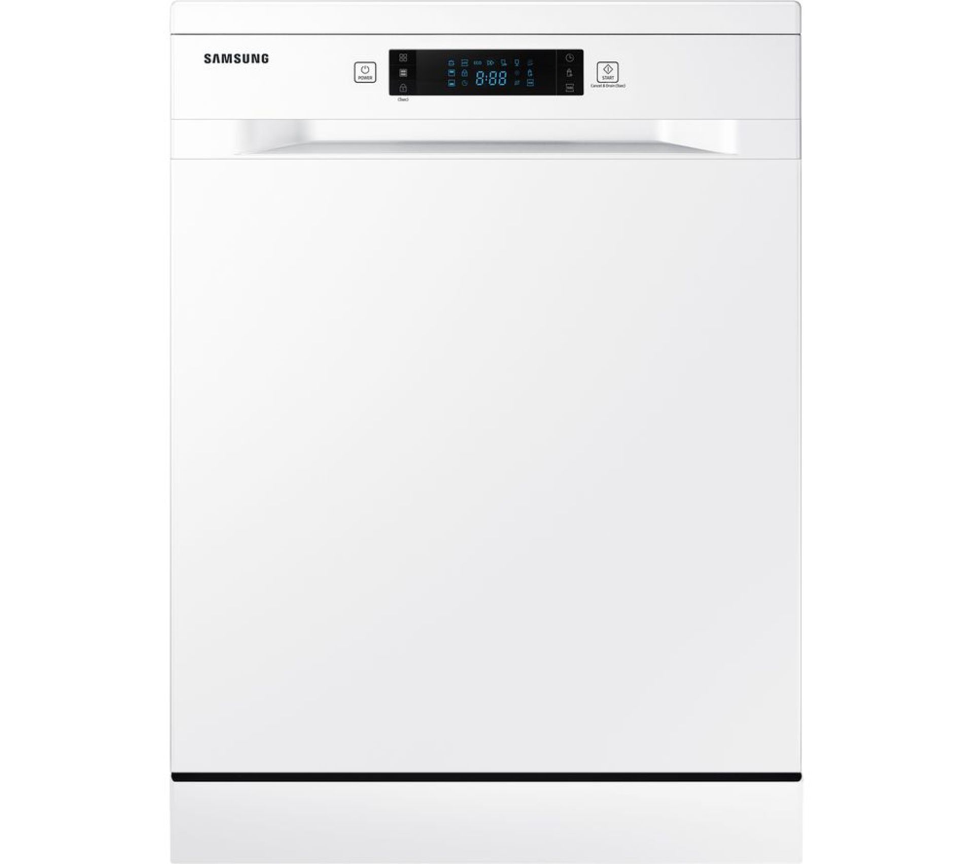 Pallet of 1 SAMSUNG Series 6 DW60M6050FW Full-size Dishwasher. Latest selling price £359.00