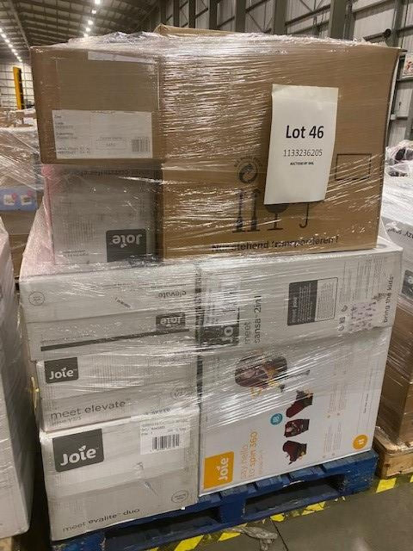 Mixed Pallet of 11 items, Brands include Silver Cross, Joie & EvaLite. Total RRP Approx £1498.98