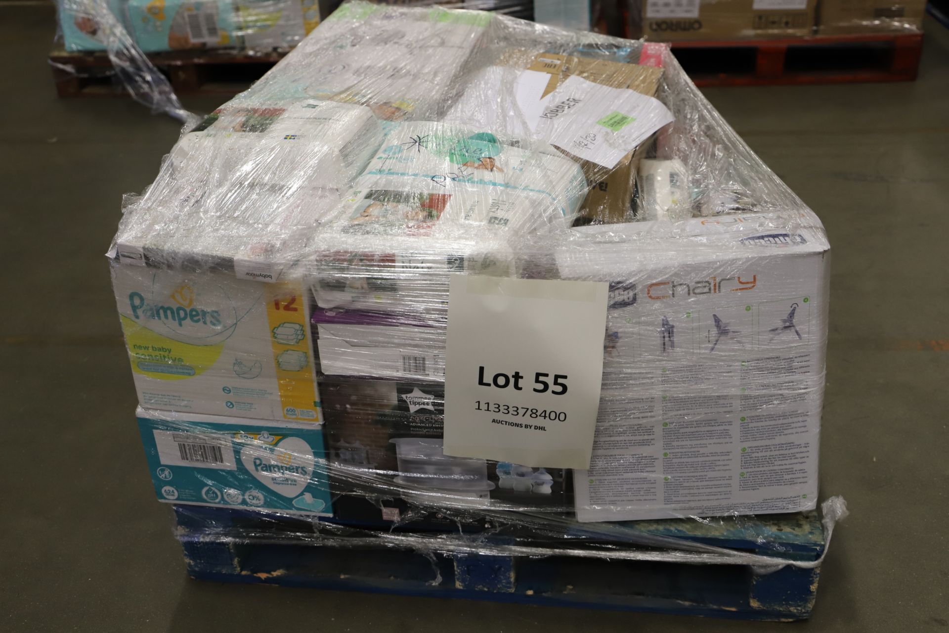 Mixed Pallet of 56 items, Brands include Chicco, Babyzen & Tommee Tippee. Total RRP Approx £1260.28